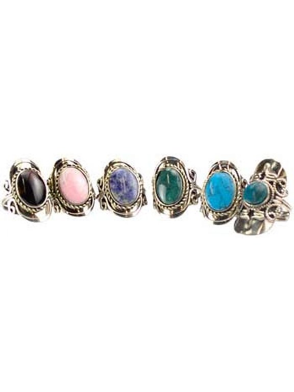 Stone adjustable ring (various) | Trending Now