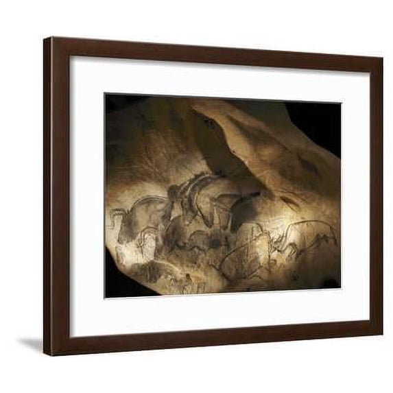Stone-age Cave Paintings, Chauvet, France, Animals Framed Art Print Wall Art by Javier Trueba Sold by Art.Com