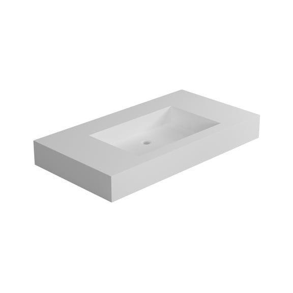 Stone resin solid surface bathroom, wash basin, ample storage space, excellent durability, anti-scratch, anti-stain, anti-fading, long-lasting durability, easy to maintain, flexible installation