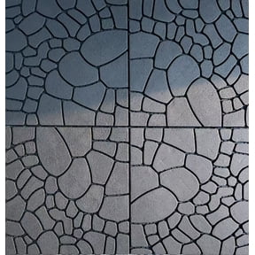 Stone texture 12" Patio Deck Tiles, DIY Module Interlocking Decking Tiles Floor Tile,Easy and Quick Installation Court Tiles for Porch Poolside Balcony Backyard 44pcs ,DARK GRAY