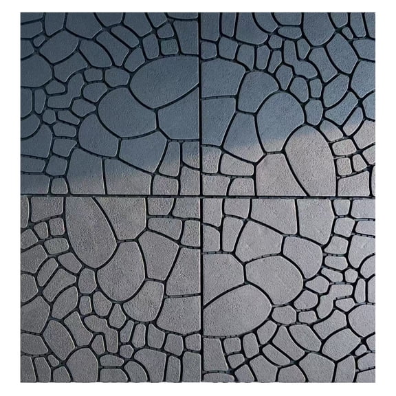 Stone texture 12" Patio Deck Tiles, DIY Module Interlocking Decking Tiles Floor Tile,Easy and Quick Installation Court Tiles for Porch Poolside Balcony Backyard 44pcs