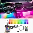 StoneBanks Car Strip Lights STF9 Interior, LED RGB USB C Under Dash