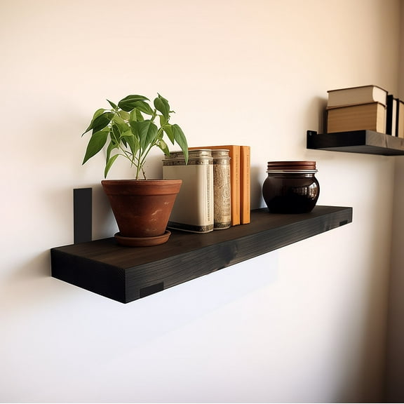 StoneCreek Floating Shelves, Paulownia, Wall Shelves for Bedroom, Bathroom, Living Room, Kitchen