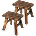 thumbnail image 1 of StoneCreek Solid Wood Child Stools, Milking Stool, Wooden Step Stool (2 Pack), 1 of 7