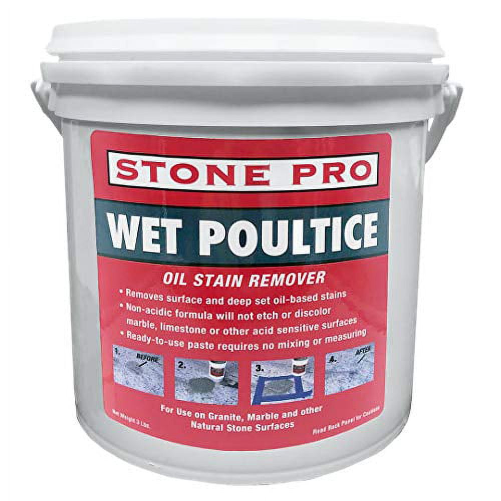StonePro Wet Poultice Oil Stain Remover (3 Lbs.) (For Pulling Oil