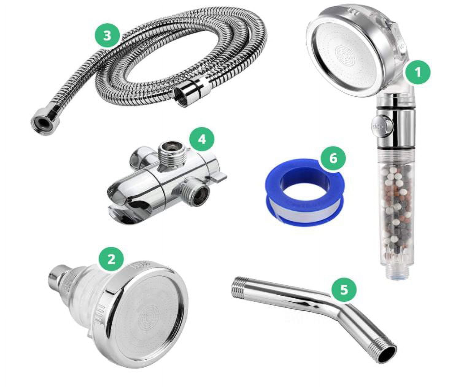 StoneStream EcoPower Shower Head System — MultiFunction Wall