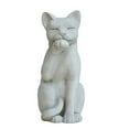 thumbnail image 1 of StoneWorks Contented Cat Garden Statue 12?H, 1 of 2