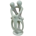 thumbnail image 1 of Stoneage Arts Family Love Parent with Child Bonding Sculpture, Ujamaa - Hand Carved in Kenya (Natural inch, 12 Inch / Family of 5), 1 of 5