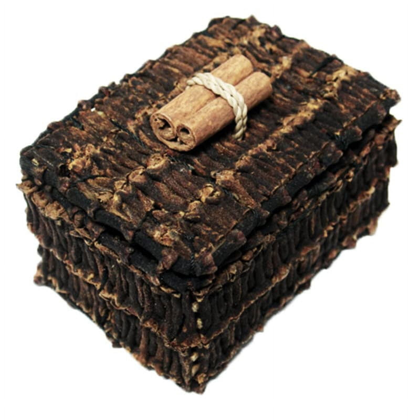 Handmade Brown Clove and Cinnamon Stick Decorative Box