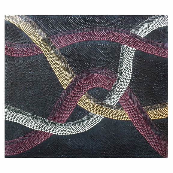 Stoneage Arts Inc 28" x 32" Vibrant Contemporary Dot Art