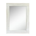 thumbnail image 1 of Stonebriar 24" x 18" Off-White Country Rustic Rectangle Natural Wood Wall Mirror, 1 of 7