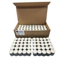 Stonebriar 300-Pack 8-Hour White Tealight Candles in Aluminum Cups – Bulk Unscented Long-Lasting Candles for Events, Emergency, and Everyday Use