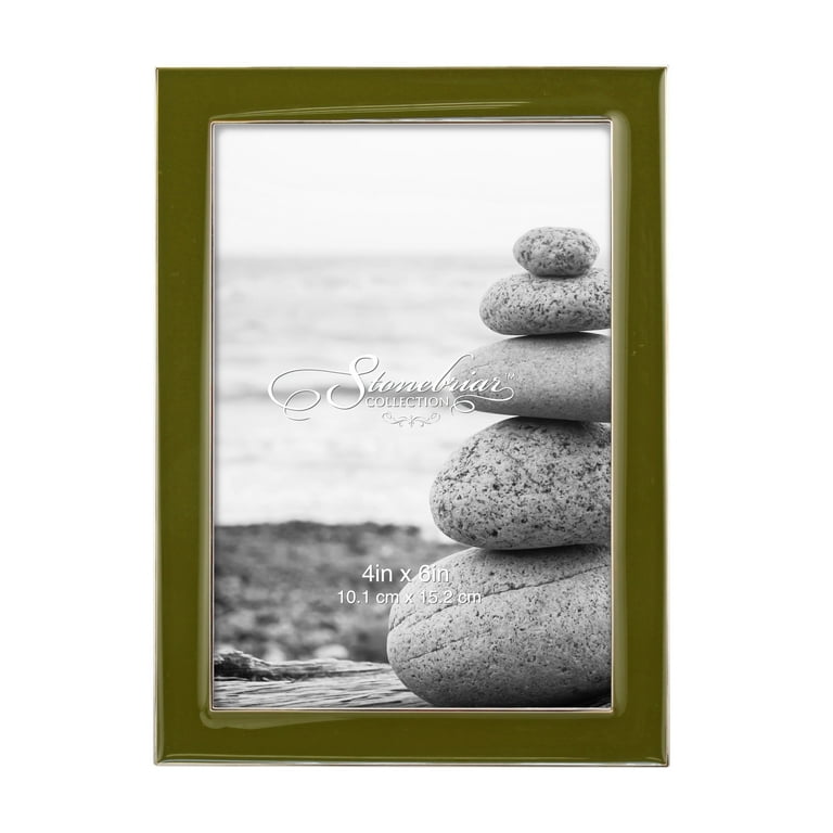 額縁 Picture Stone with Frame Stonebriar 4x6 Rectangular Epoxy Single Picture Frame with Easel