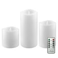 thumbnail image 1 of Stonebriar Collection 3 Pack Real Wax Assorted Size Flameless LED Pillar Candles with Remote and Timer, 1 of 7