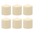 thumbnail image 1 of Stonebriar Collection Unscented Ivory Pillar Candle, 6-Pack, 3" x 3", 18-Hour Burn Time, 1 of 6