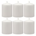 thumbnail image 1 of Stonebriar White Pillar Candles, Unscented, 3" x 4", 35 Hour Burn, 6 Pack, 1 of 6