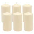 thumbnail image 1 of Stonebriar Ivory Pillar Candles, Unscented, 3" x 6", 65 Hour Burn, 6 Pack, 1 of 6