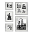 thumbnail image 1 of Stonebriar Collection 5 Piece Rectangular Metal Wall Gallery Frame Set, Silver, 1 of 7