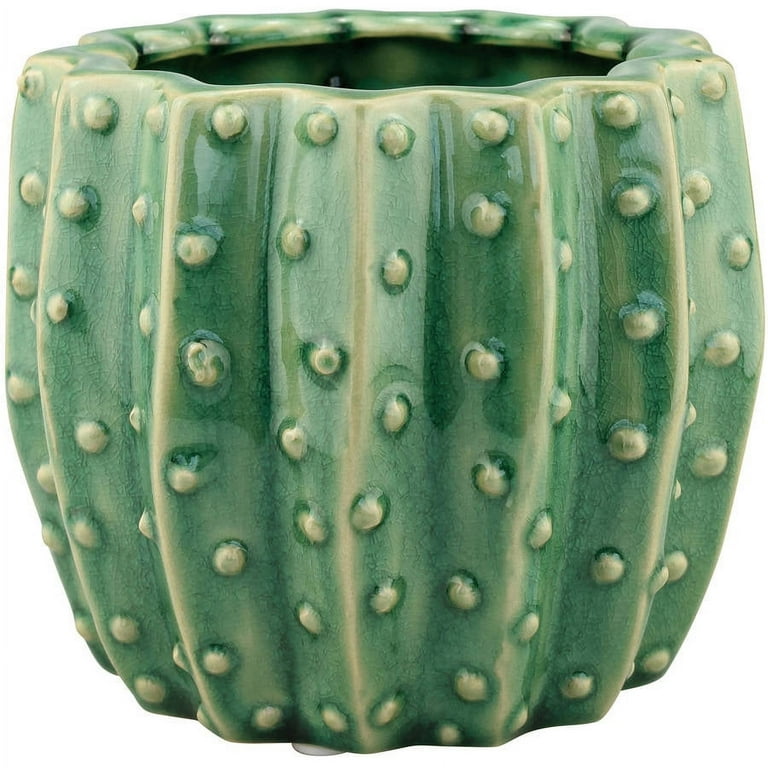 Ceramic Green Cactus Planter Ceramic Green Cactus Planter