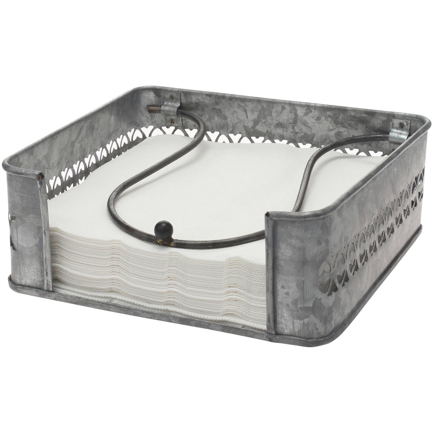 Stonebriar Galvanized Metal decorative Napkin Holder