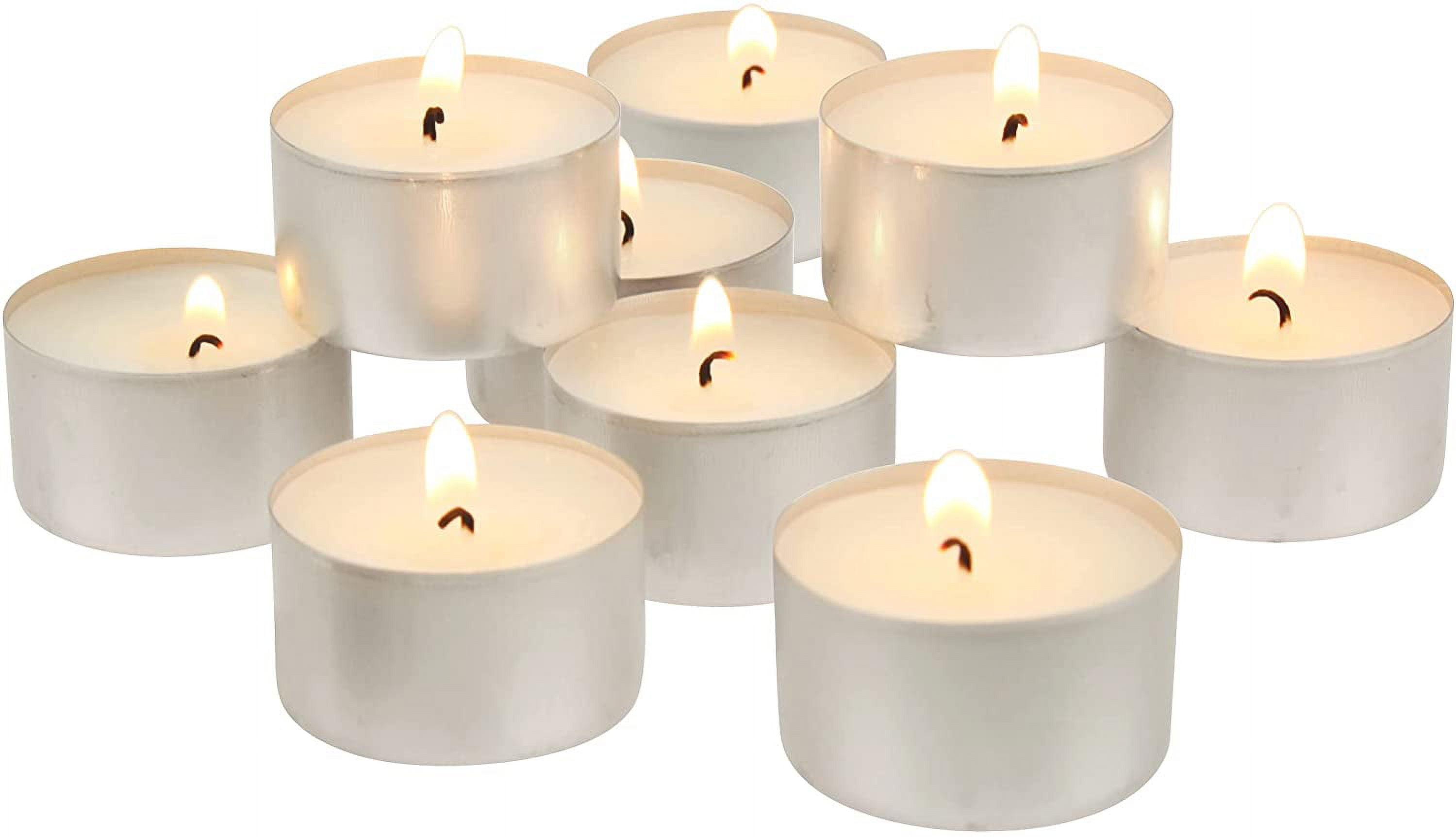 Stonebriar Long Burning Tea Light Candles, 6 to 7 Hour Extended Burn