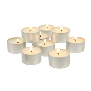 Montopack Unscented Smokeless White Tealight Candles 100 Pack