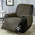 thumbnail image 1 of Stonecrest Recliner Cover, Reversible Slipcover, Stay in Place (Chocolate, SD 34" T-Cushion Oversized Recliner), 1 of 7