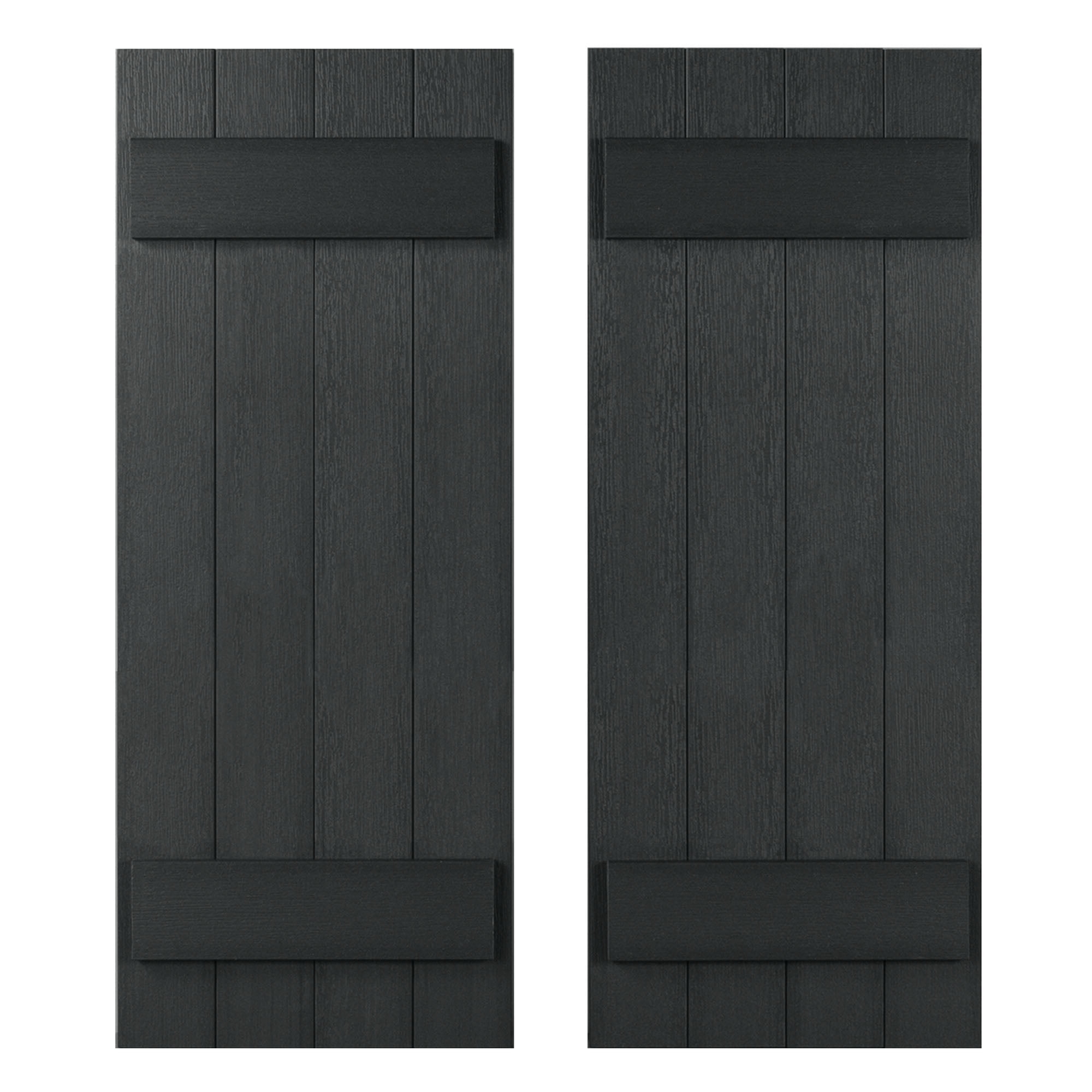 39" Burnt Orange Board and Batten Shutters Set of 2
