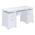thumbnail image 1 of Stonecroft Furniture 2-Drawer Contemporary Wood Computer Desk in White, 1 of 9