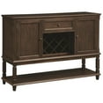 thumbnail image 1 of Stonecroft Furniture Comtemporary Wood Server in Rustic Espresso, 1 of 3