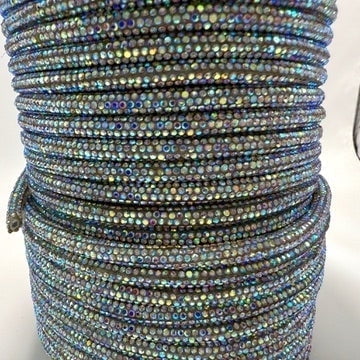 Stoned Crazy Crystal AB Corded Rhinestone Rope: 10 yards/4.5mm ...