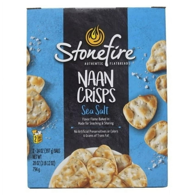 Stonefire Naan Crisps Sea Salt (28 Ounce)