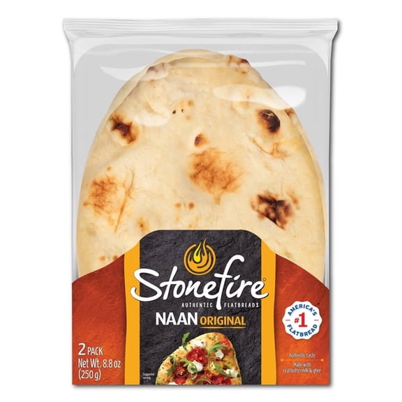 Stonefire Original Naan, 8.8 oz, 2 Count (Pack of 3)