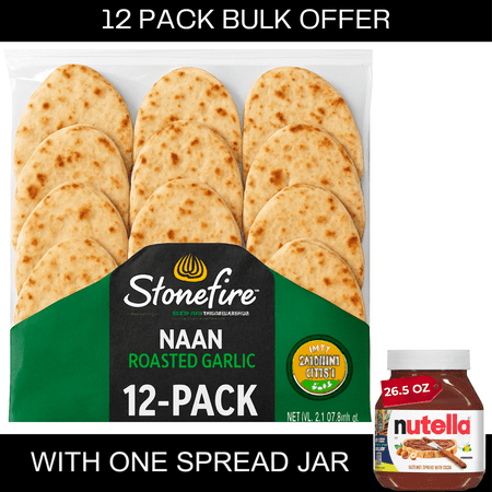 Stonefire® Roasted Garlic Naan, 8.8 oz, 2 Count