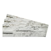 Stoneflex Gray 24'' x 6'' Chateau Natural Stone Wall Tiles 1 sq ft Coverage Area,10 Pack