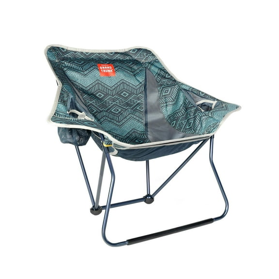 Grand Trunk Stonefly Chair – Ultralight Rockable Camp Chair with Cup Holders & Storage Pocket, Packs to 15" x 6", 250 lb Capacity for Camping & Festivals