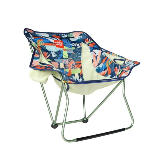 Grand Trunk Stonefly Chair – Ultralight Rockable Camp Chair with Cup Holders & Storage Pocket, Packs to 15" x 6", 250 lb Capacity for Camping & Festivals