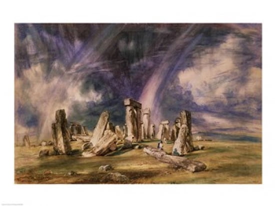 Stonehenge 1835 Canvas Art - John Constable (24 x 18)