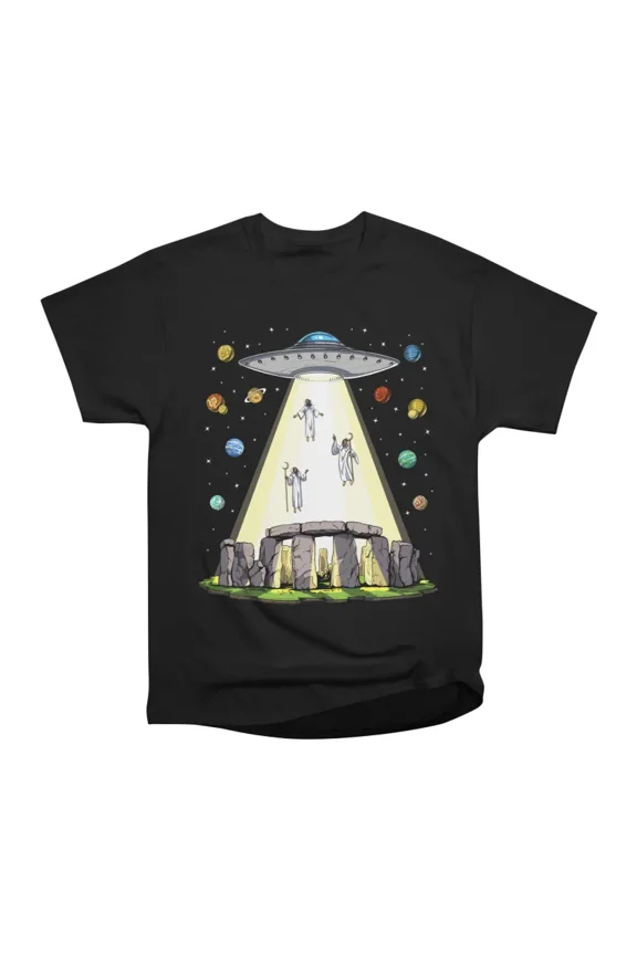 Stonehenge Alien Abduction T-Shirt Tee Gift For Him Merch For Her Apparel For Friend