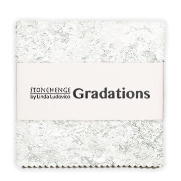 5" Charm Pack - Stonehenge by Linda Ludovico Gradations Graphite Chips Grays Greys Squares Fabric Bundle Quilter's Cotton Precuts (CGRAD42-99) M516.50