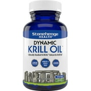 Stonehenge Health Krill Oil Omega 3 Antarctic Ocean Supplements, 1600 mg Gels, 60 Count