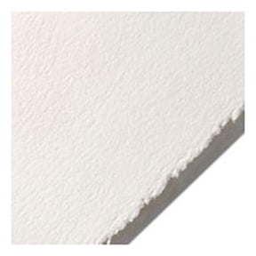 Stonehenge Paper - Cotton Deckle Edge Sheets - 22 x 30 Inch - White - 25 Pack - Printmaking, Watercolor, Pastel Art