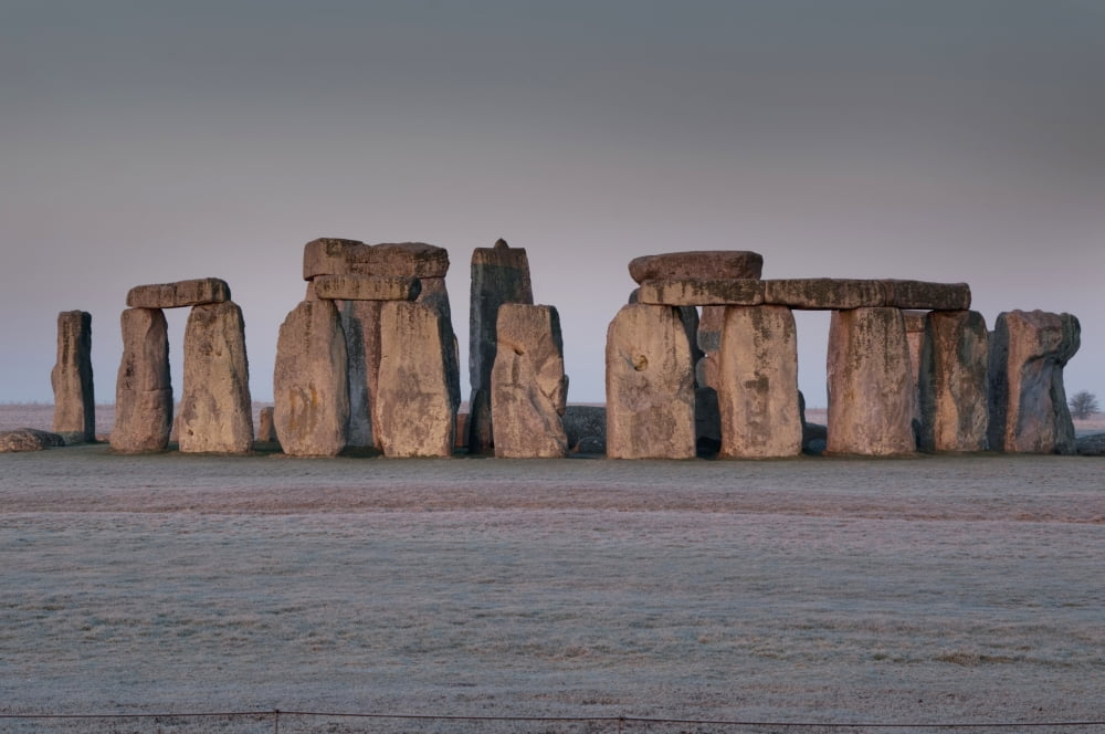 Stonehenge Wiltshire Uk Canvas Art - Charles Bowman Design Pics (19 x 12)