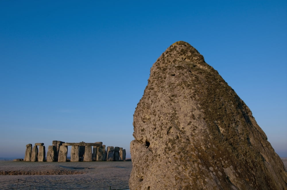 Stonehenge Wiltshire Uk Canvas Art - Charles Bowman Design Pics (19 x 12)