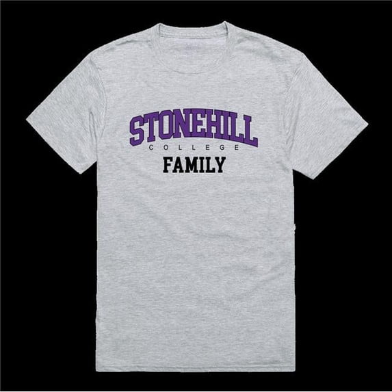 Stonehill College Skyhawks Family T-Shirt, Heather Grey - Small