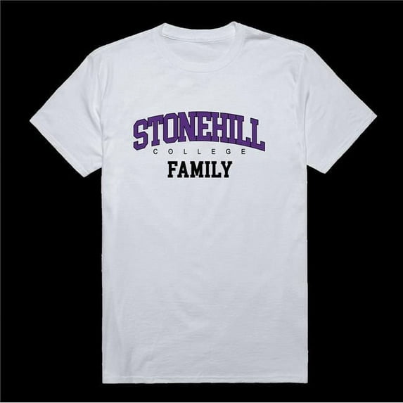 Stonehill College Skyhawks Family T-Shirt, White - Small