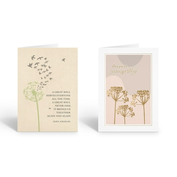 Stonehouse Collection | 2 Sympathy Greeting Card Pack | 5x7 Great Soul Sorry For
