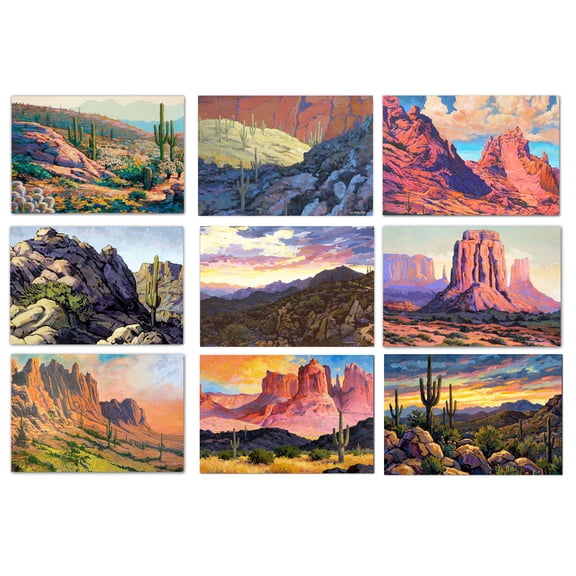 Stonehouse Collection Assorted Arizona Desert Postcards