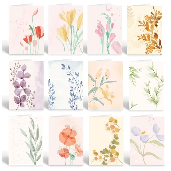 Stonehouse Collection | Assorted Floral Watercolor Note Cards | A Variety of Flo