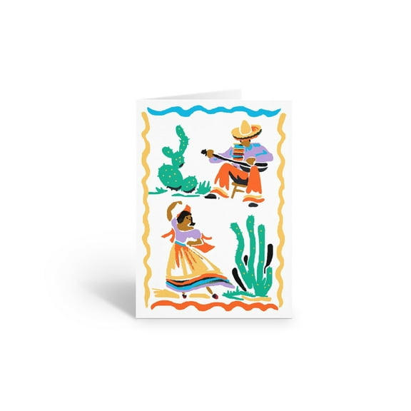 Stonehouse Collection | Assorted Vintage Mexican Note Cards | Hispanic Featured Note Cards Set |Southwestern Style, Vivid Colors, and Village People | 10 Cards (Mexican Fine Arts)